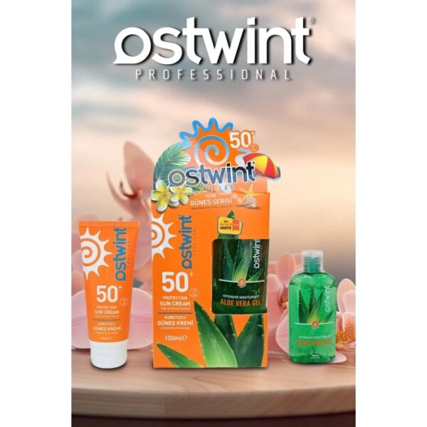 Ostwint SPF 50+ Sunscreen 100 ml with Vitamin E + Aloe Vera Gel 100 ml Gift