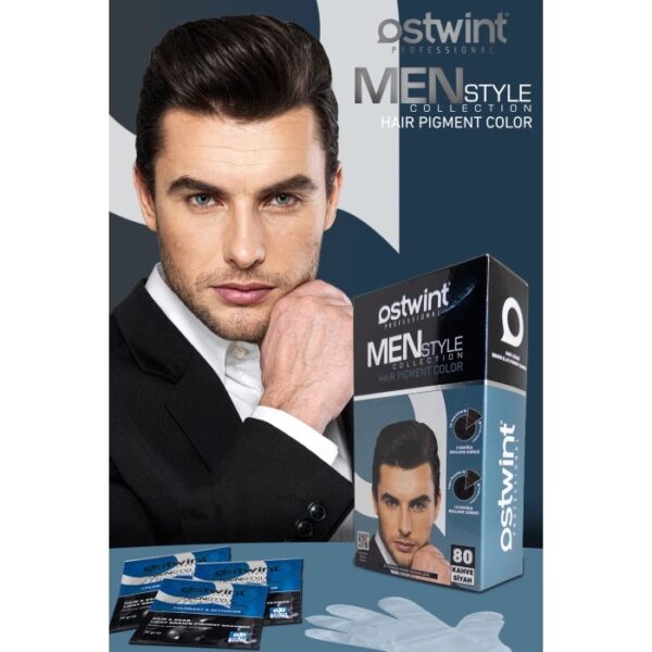 Ostwint Hair Pigment Color Shampoo No:80 Black Brown