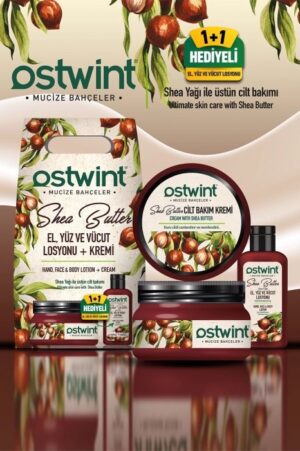 Ostwint Shea Butter Skin Care Cream and Hand Face Body Lotion Set