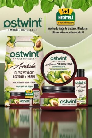 Ostwint Avocado Skin Care Cream and Hand Face Body Lotion Set